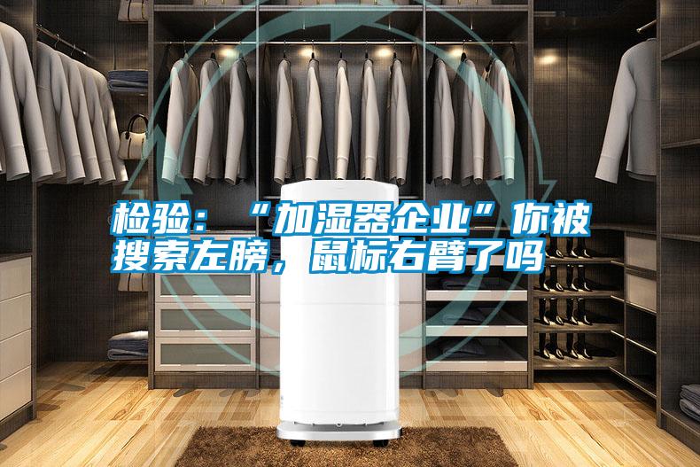 檢驗：“加濕器企業(yè)”你被搜索左膀，鼠標(biāo)右臂了嗎