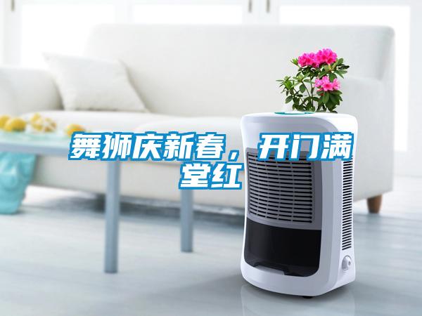 舞獅慶新春，開門滿堂紅