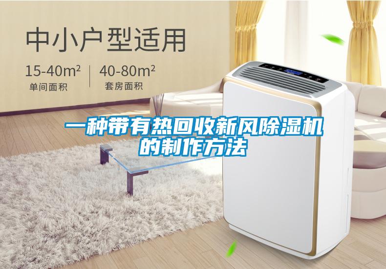 一種帶有熱回收新風(fēng)除濕機(jī)的制作方法