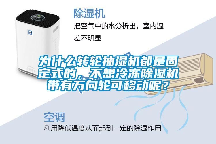 為什么轉(zhuǎn)輪抽濕機(jī)都是固定式的，不想冷凍除濕機(jī)帶有萬向輪可移動(dòng)呢？