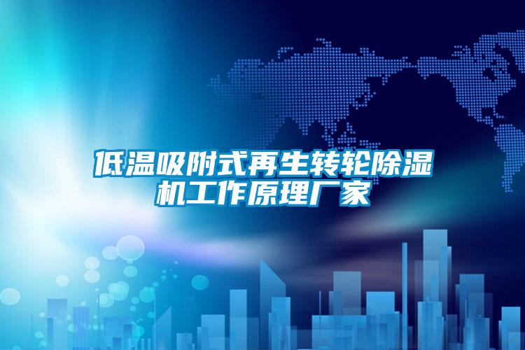 低溫吸附式再生轉(zhuǎn)輪除濕機(jī)工作原理廠家