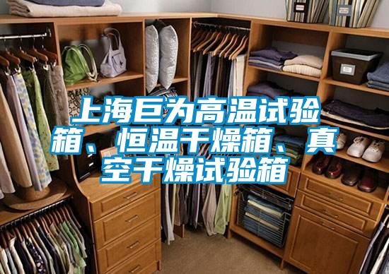 上海巨為高溫試驗(yàn)箱、恒溫干燥箱、真空干燥試驗(yàn)箱