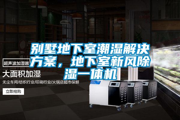 別墅地下室潮濕解決方案，地下室新風(fēng)除濕一體機(jī)