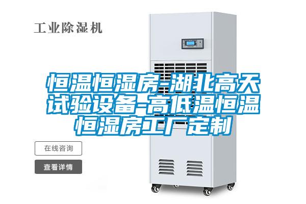 恒溫恒濕房-湖北高天試驗設(shè)備-高低溫恒溫恒濕房工廠定制